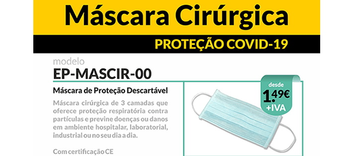 Máscaras de Proteção (cirúrgicas) - Covid-19